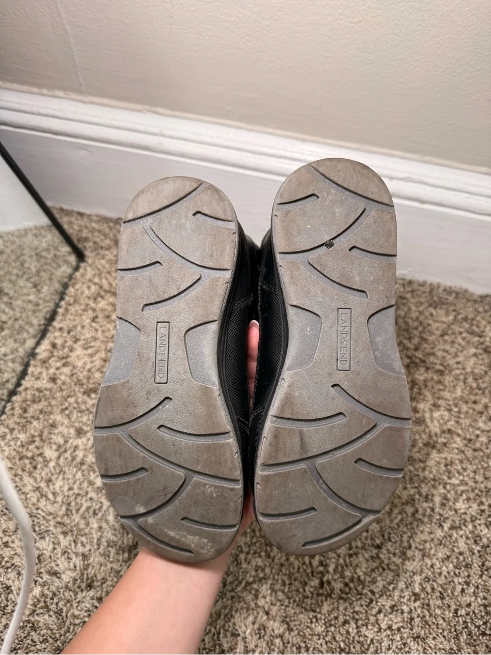 Lands’ End Kids Black Winter Boots Size 3M